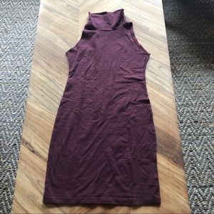 American Apparel Turtleneck Body Con Dress